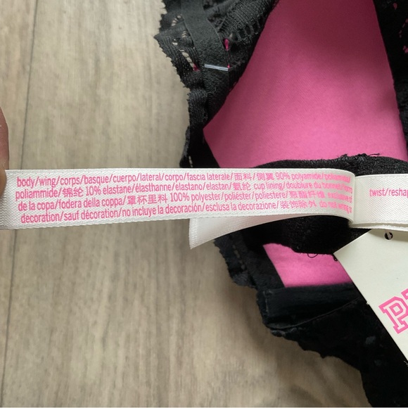 PInk Halter Lace Push up Bra Small - Picture 11 of 16